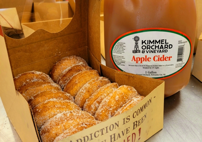 Donuts and cider