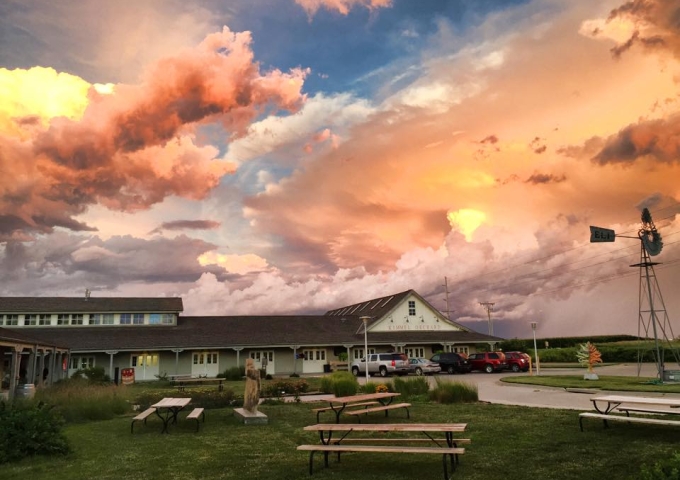 Apple Barn & Painted Sky